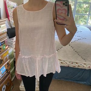 Adorable Pink and White Striped Top